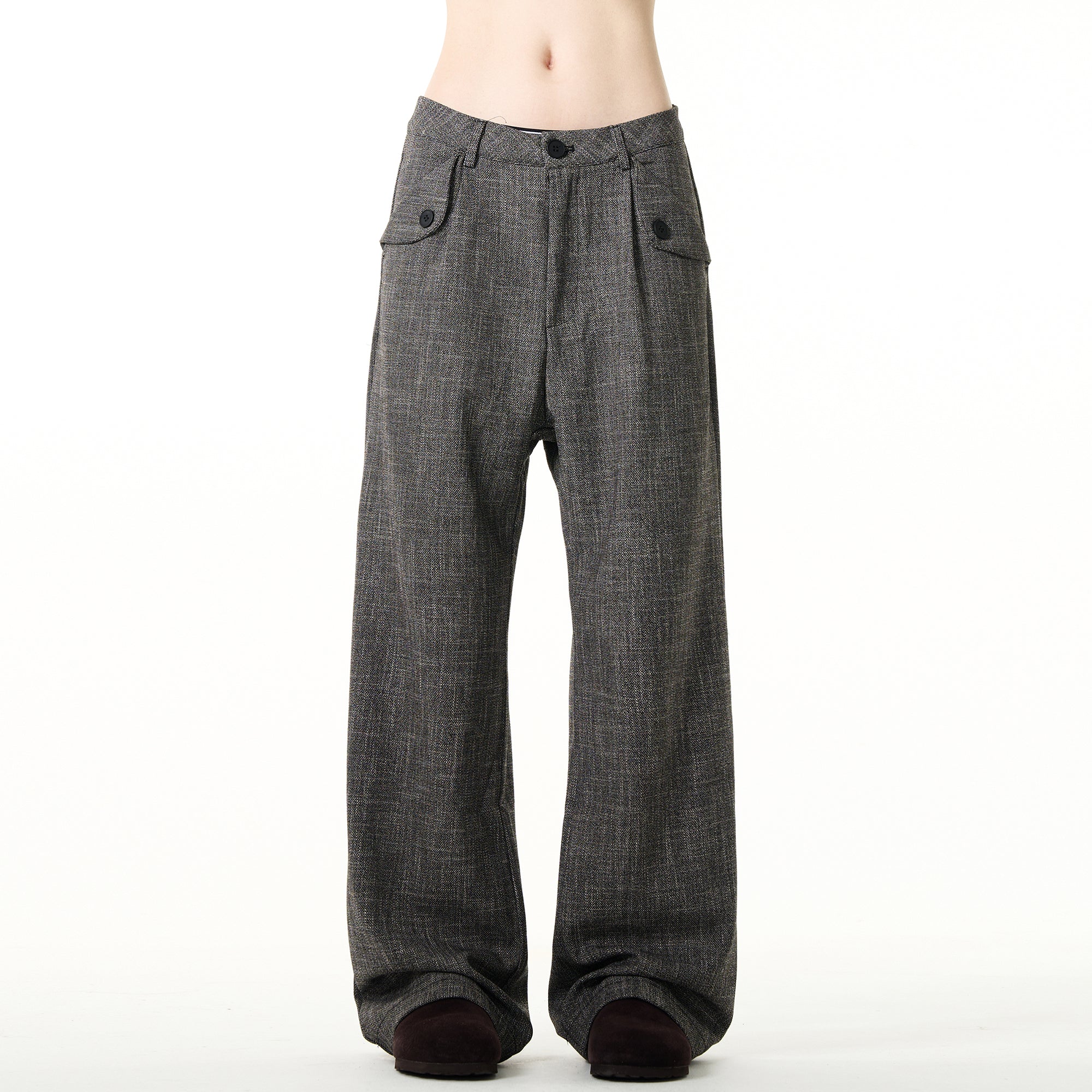 Pantalon évasé rétro ample
