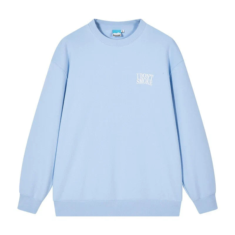 Logo Round Neck Pullover Sweatshirt