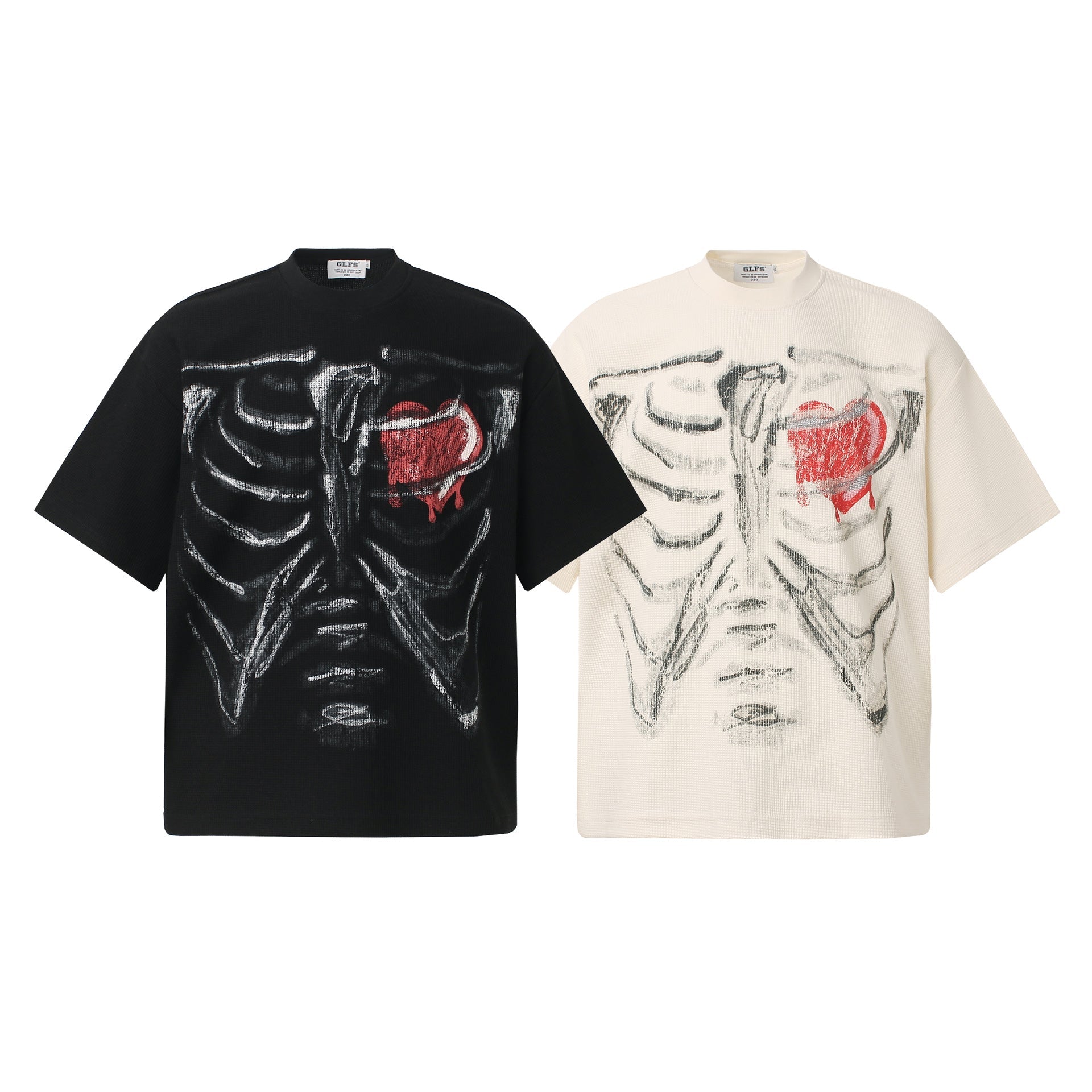 Waffle Graffiti Oversize Short Sleeve T-Shirt