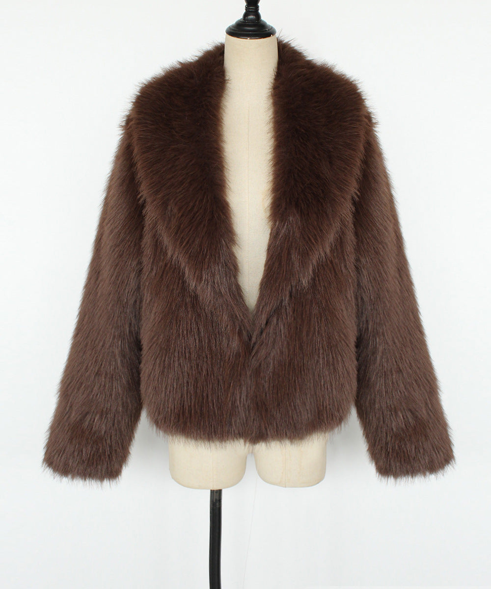 Abrigo de piel de invierno completo