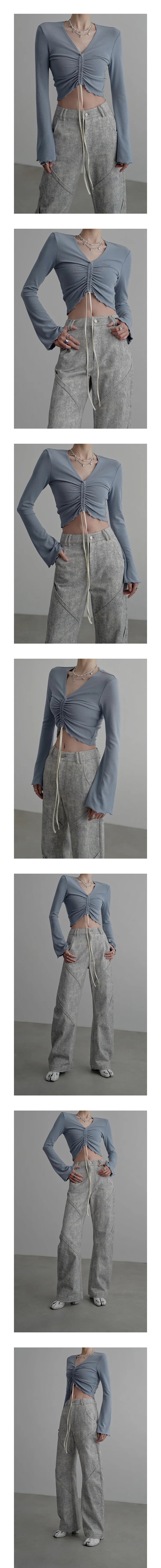 Two-Wear Knit Long Sleeve Top