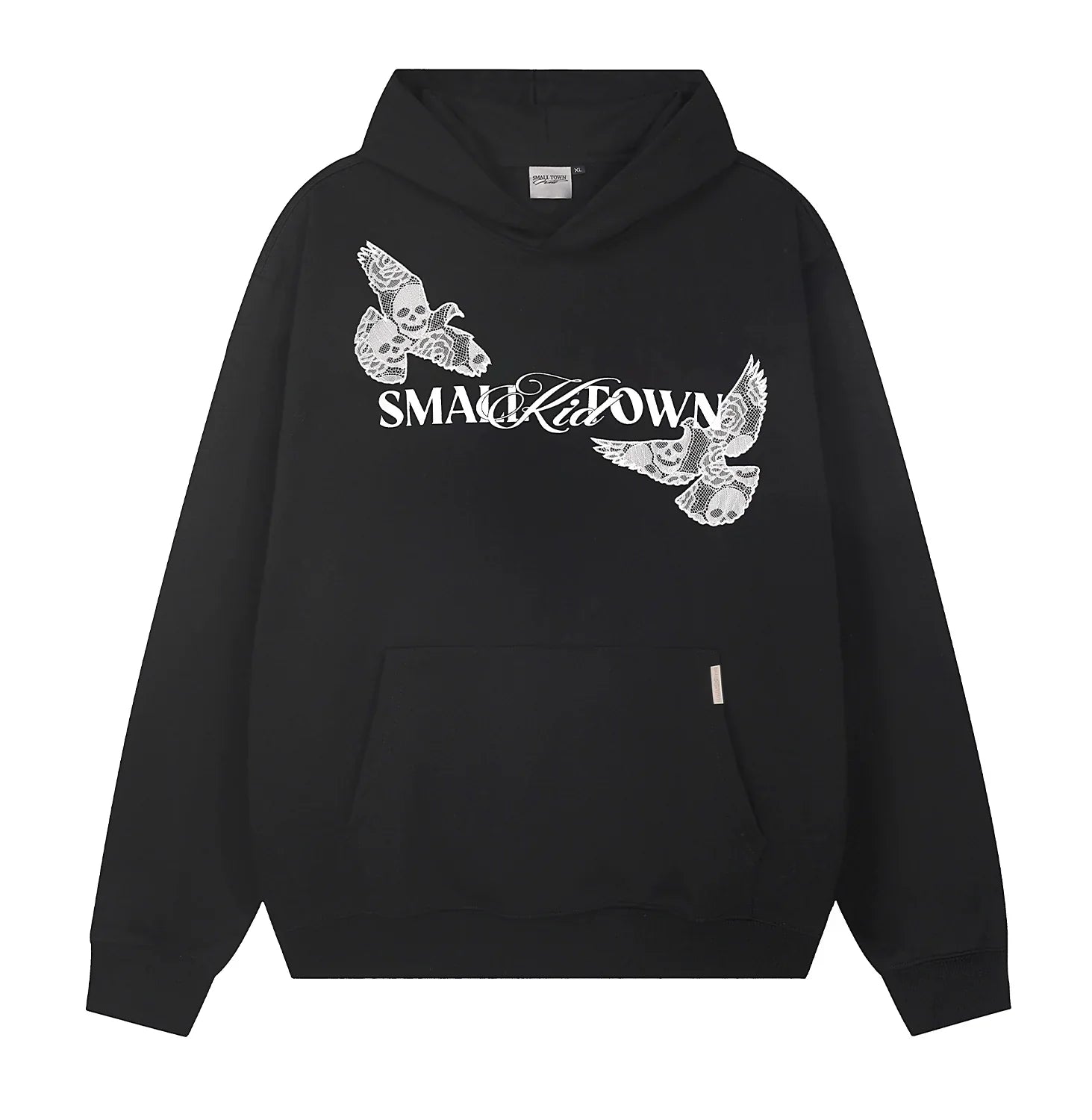 Felpa con cappuccio grafica Lace Dove