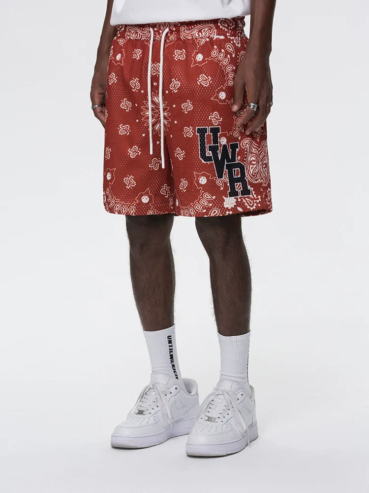 Drawstring Graphic Letter Design Sporty Short Pants