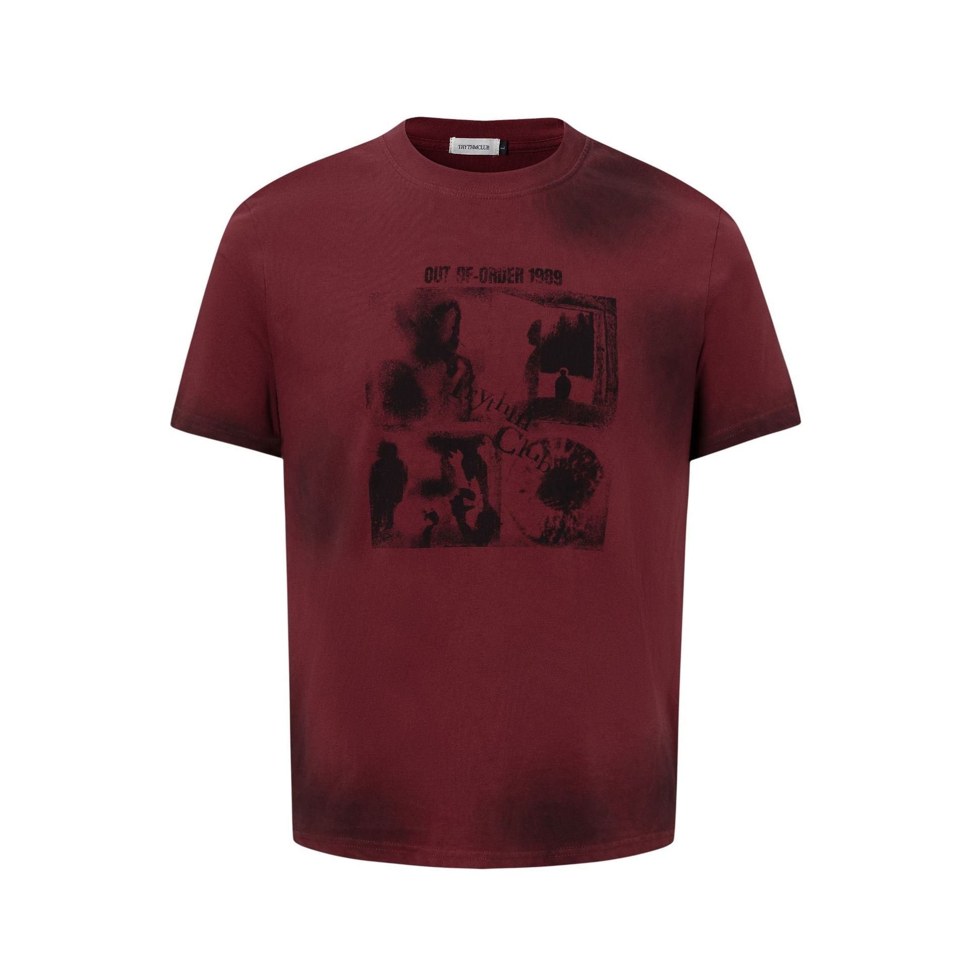 Washed Portrait Graphic Short Sleeve T-Shirt