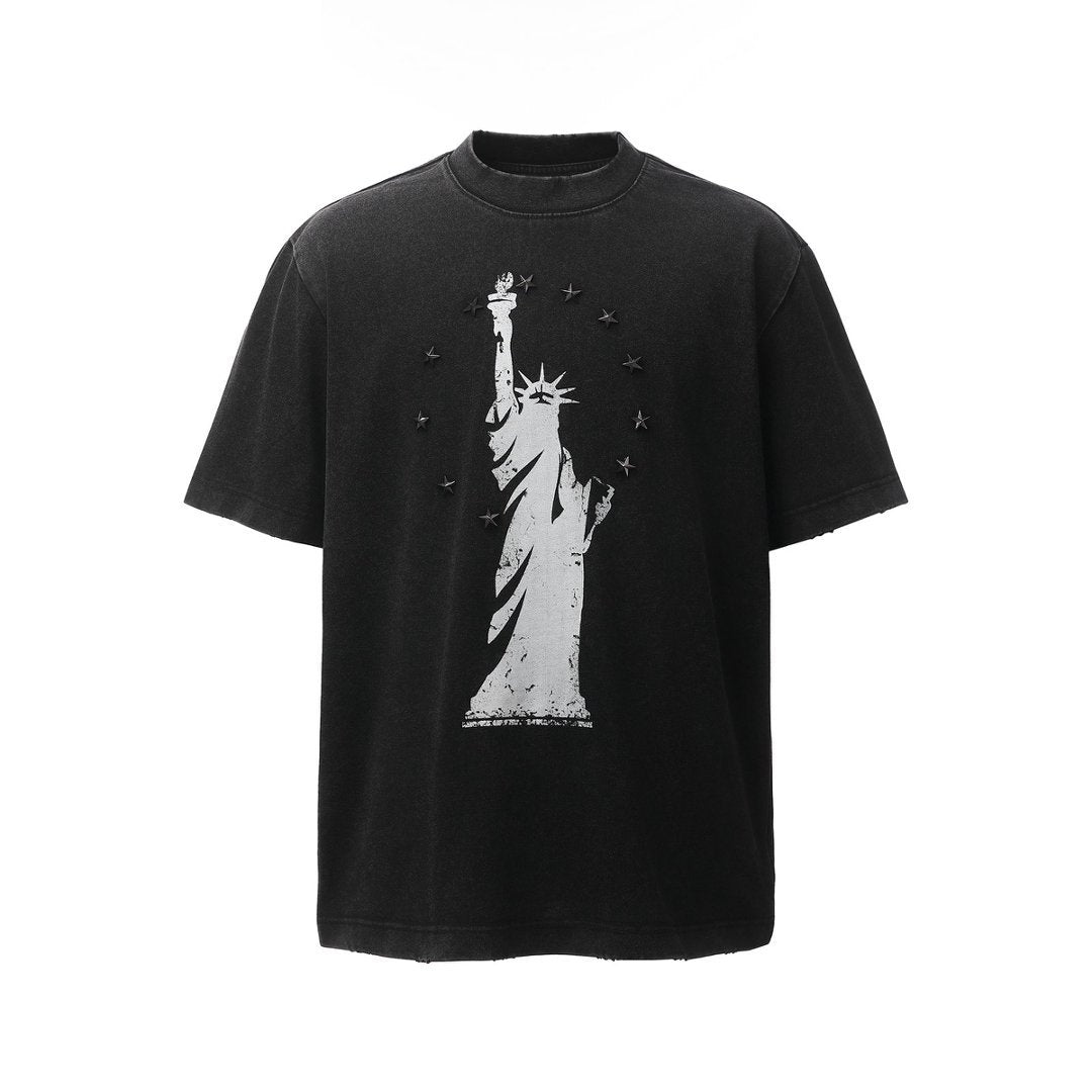 Heavyweight Metal Detail Short Sleeve T-Shirt