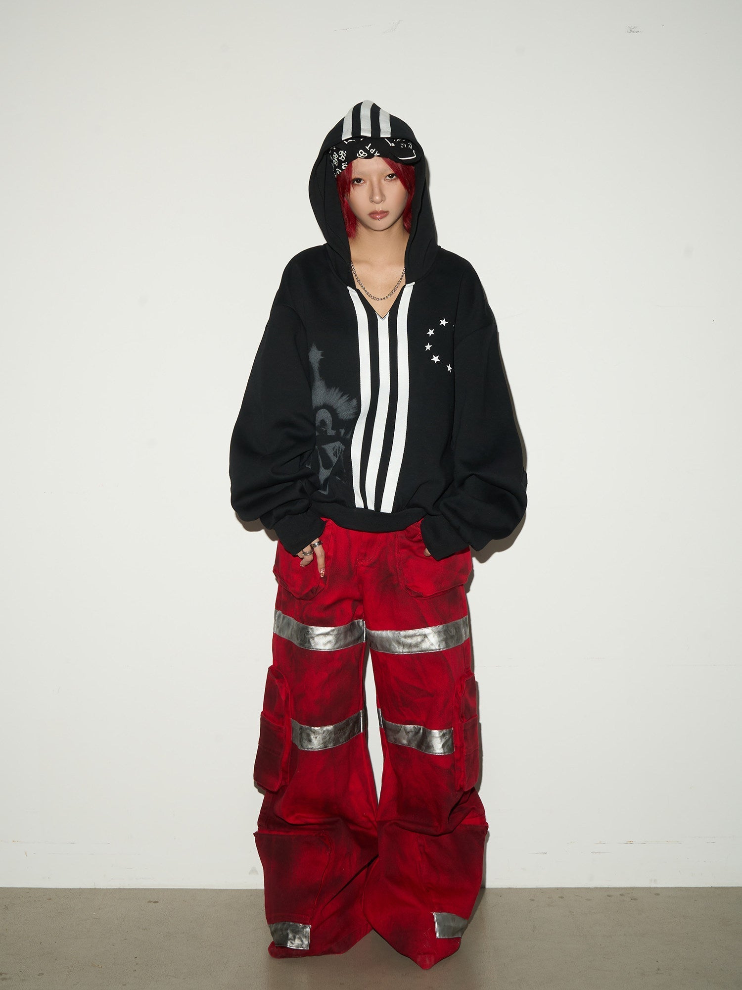 Reflective Stripe Cargo Pants