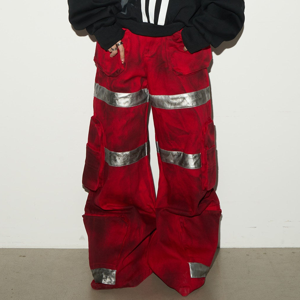 Reflective Stripe Cargo Pants
