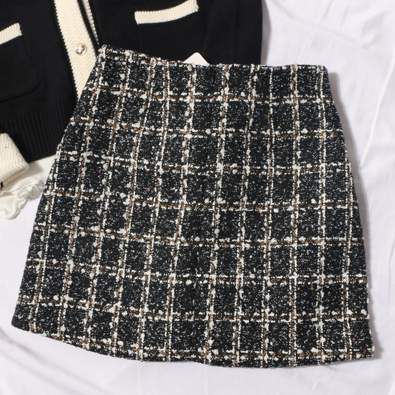 Minigonna in tweed