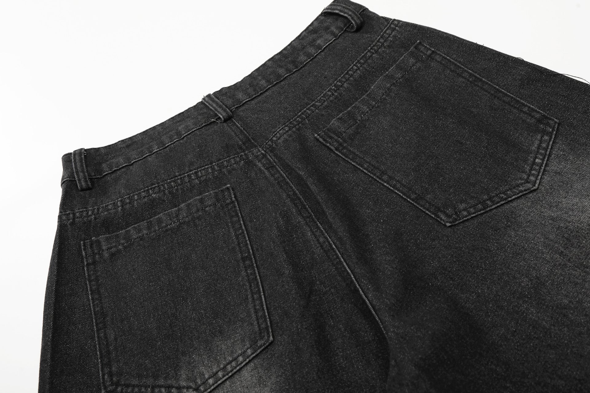 Rhinestone Cropped Denim Jort