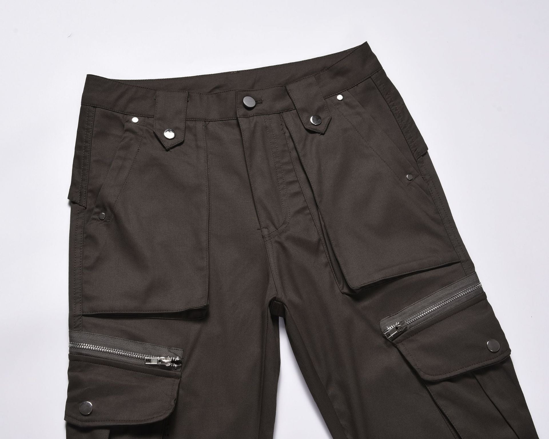Zip Pocket Wide Leg Cargo Pants