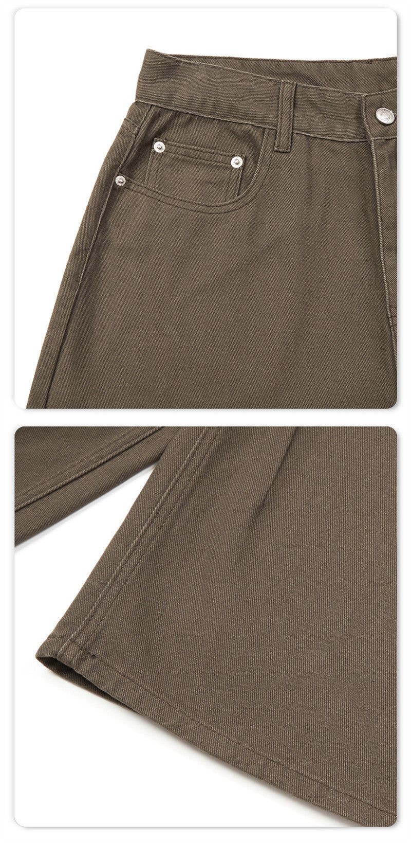 Weit geschnittene Cropped-Hose für Herren