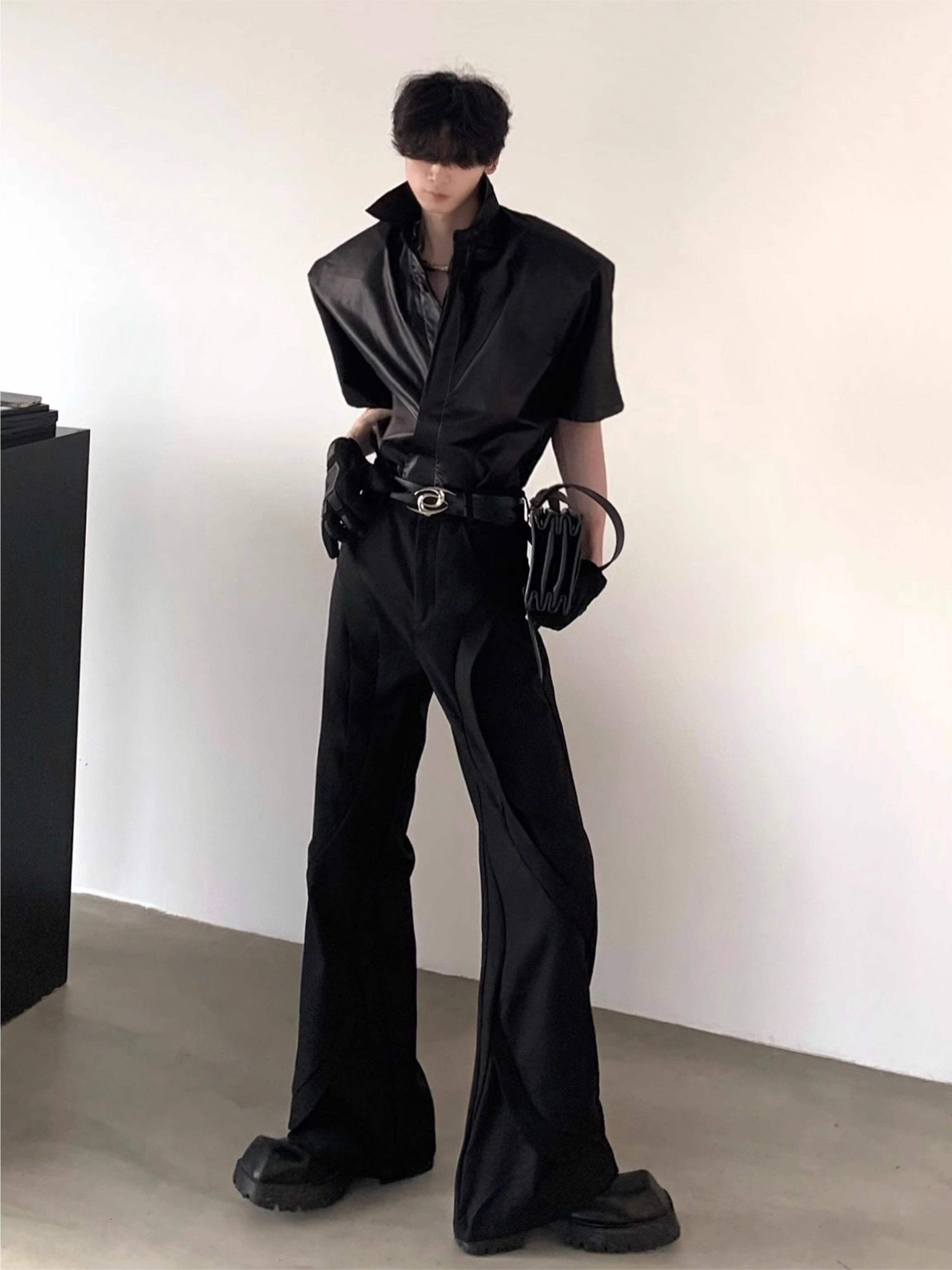 Coated Shoulder Pad Short Sleeve Shirt