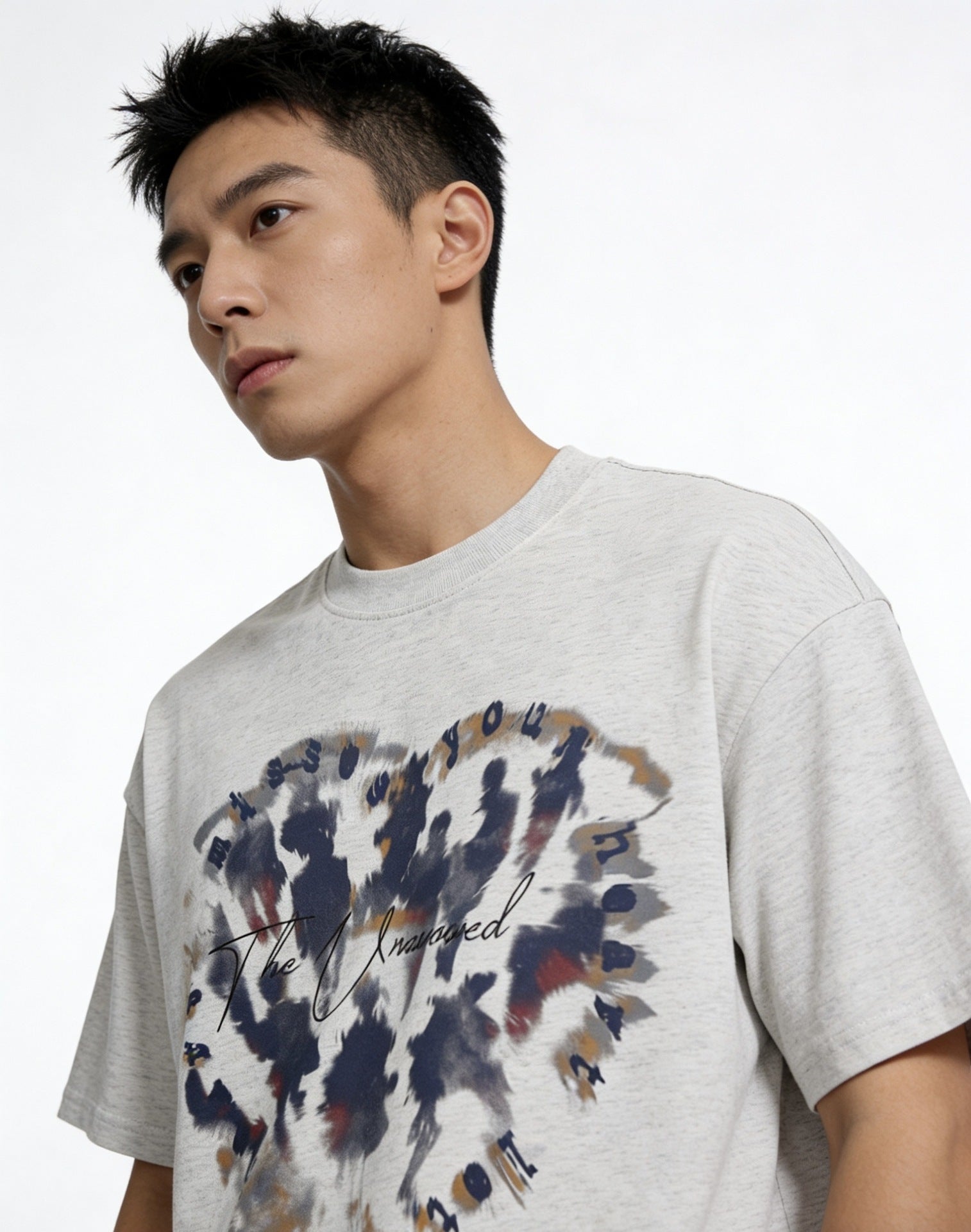 Heart Graffiti Oversize Short Sleeve T-Shirt