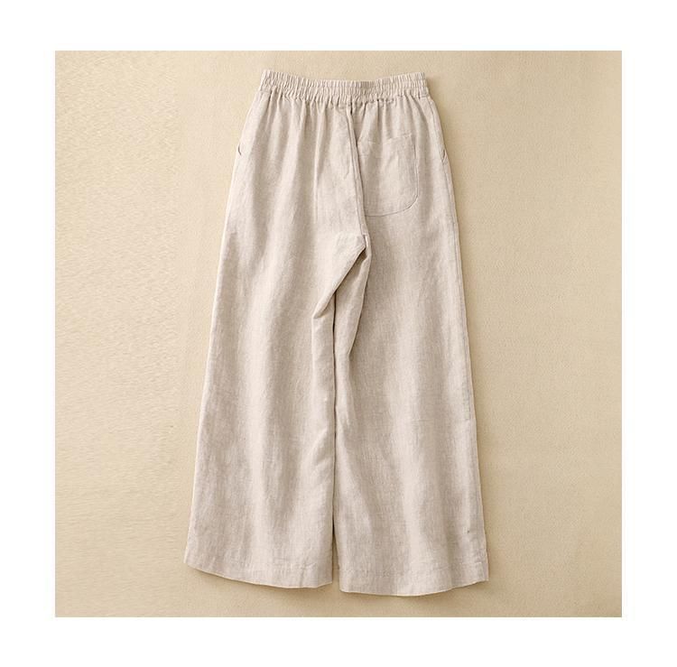 Summer Beach Set Embroidered GauzeTop with Wide Leg Palazzo Pants
