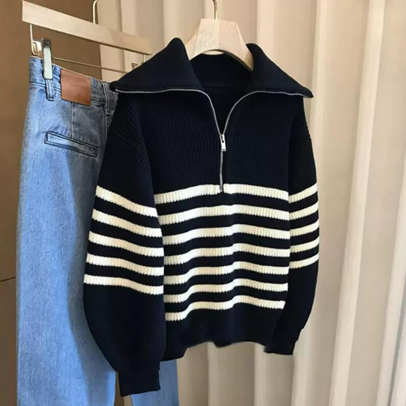 Striped Pullover Sweater