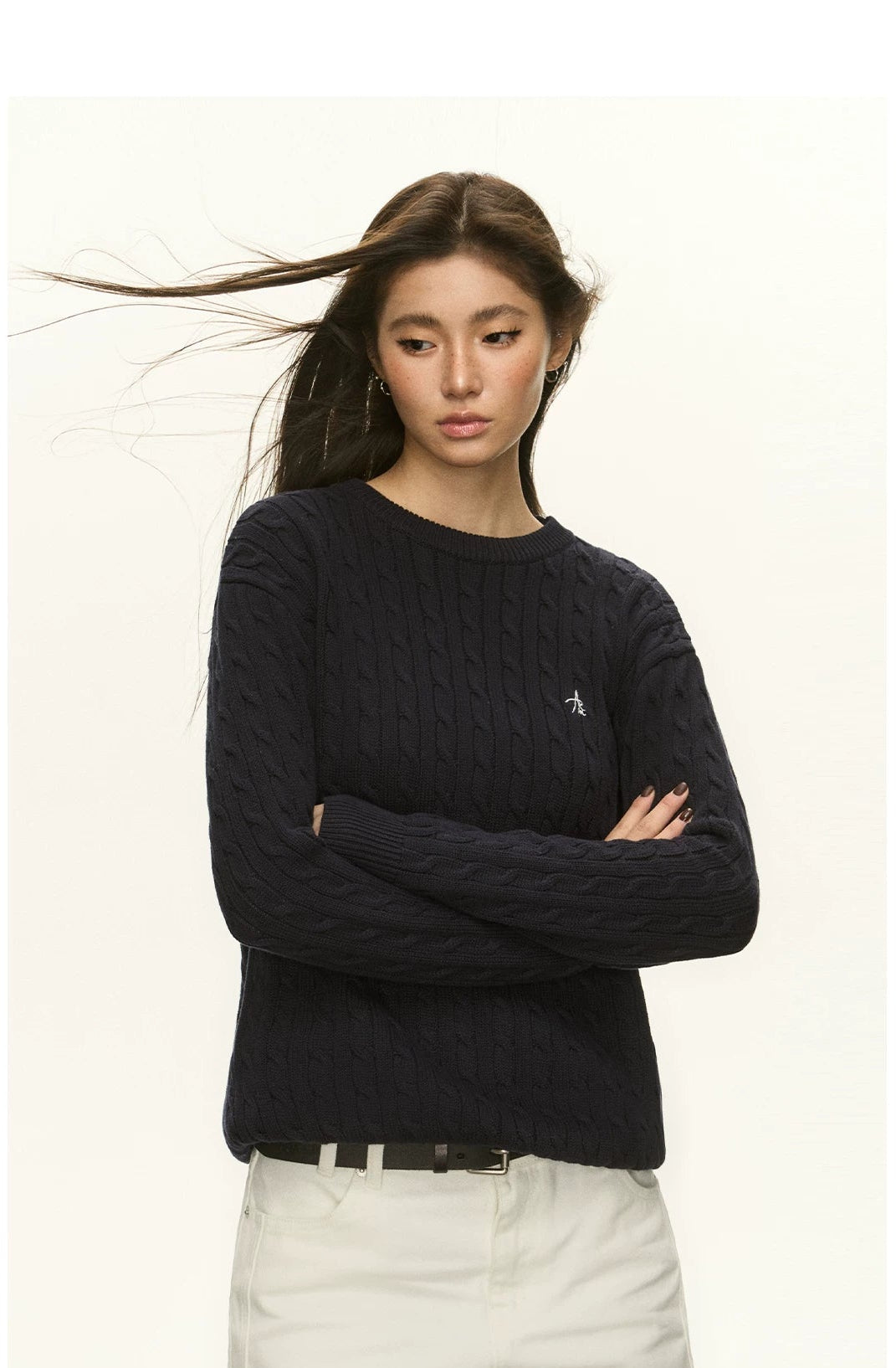Oversize Round Neck Knit Sweater