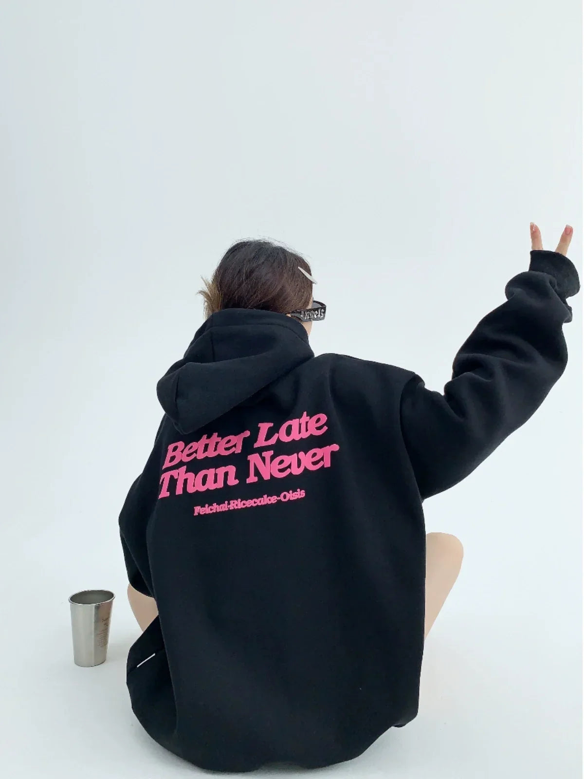 Sudadera con Capucha Oversize Estampada