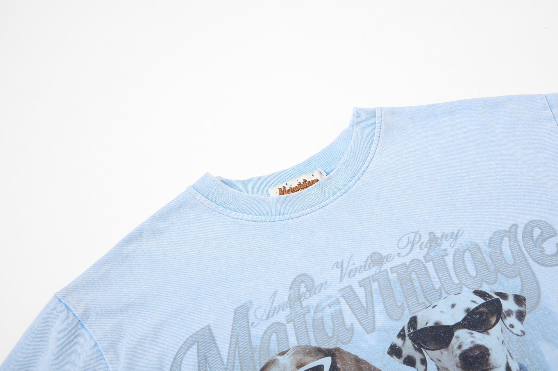 Washed Dog Graphic Cotton Oversize Short Sleeve T-Shirt