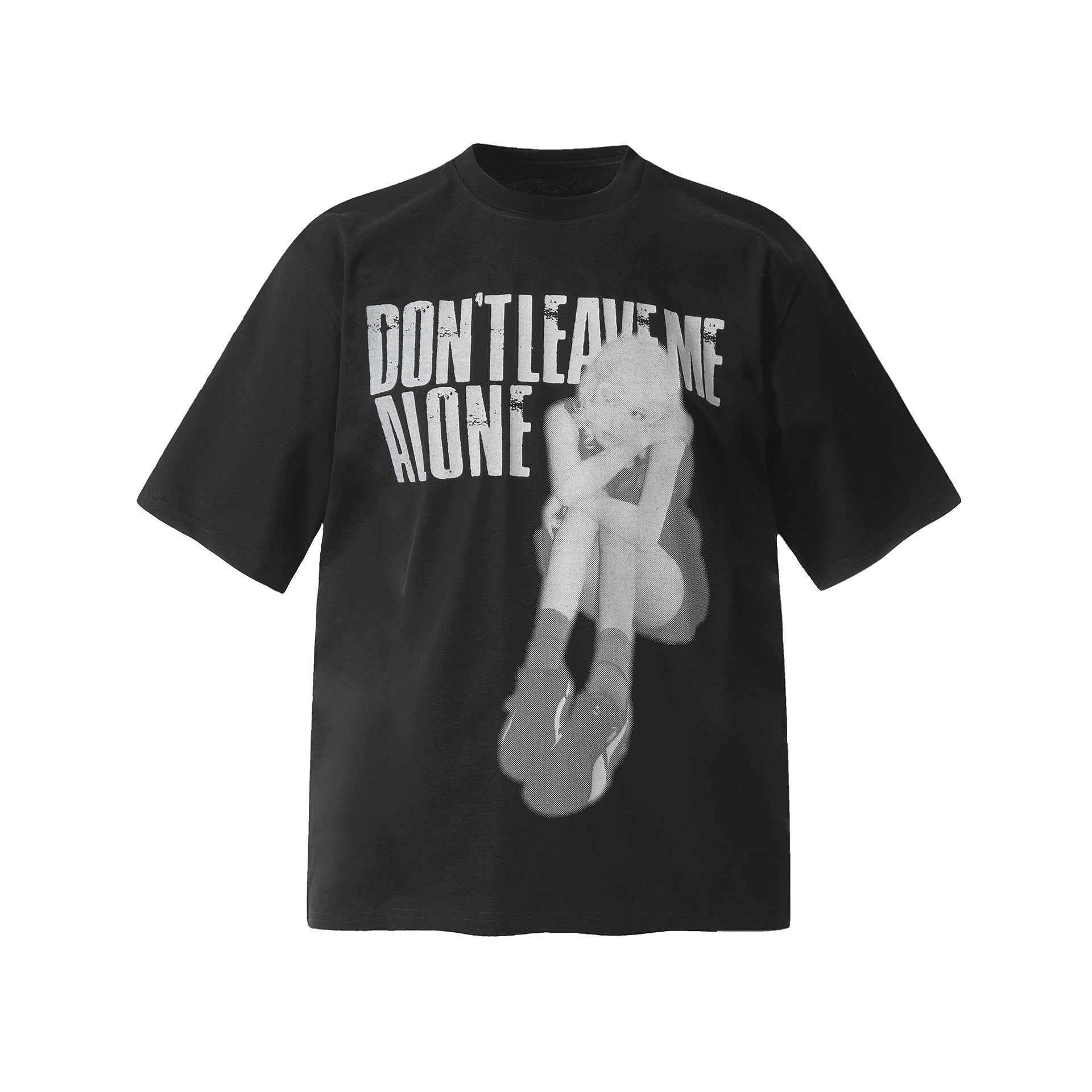 Lonely Girl Print T-shirt