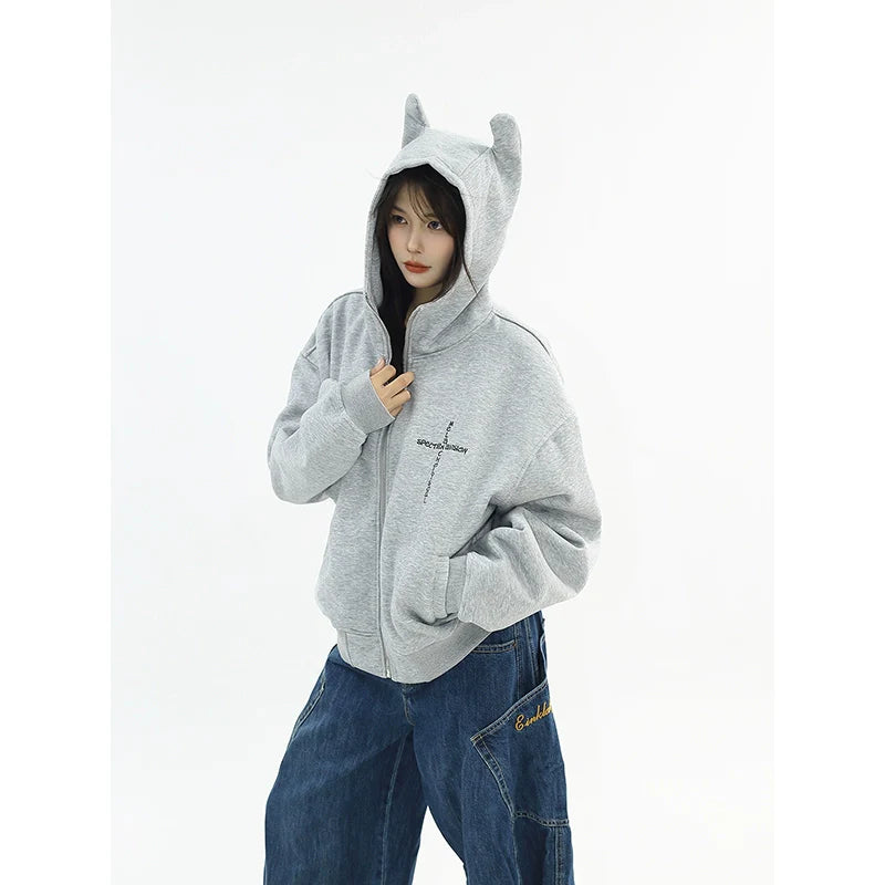 Devil Horn Oversized Sweatshirt