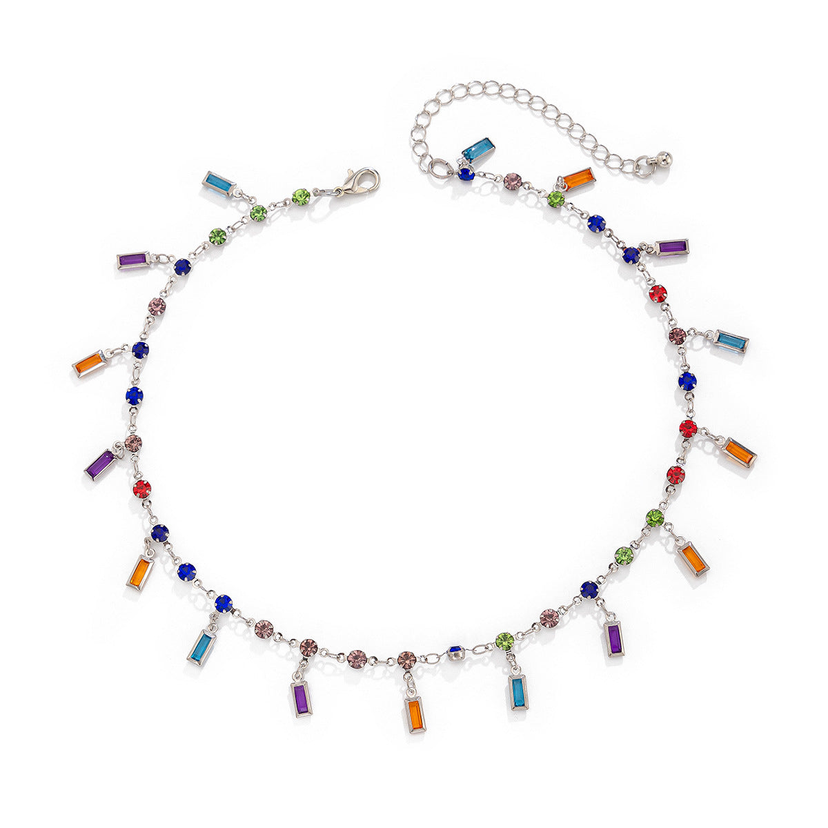 Gemstones Pendants Clavicle Chain