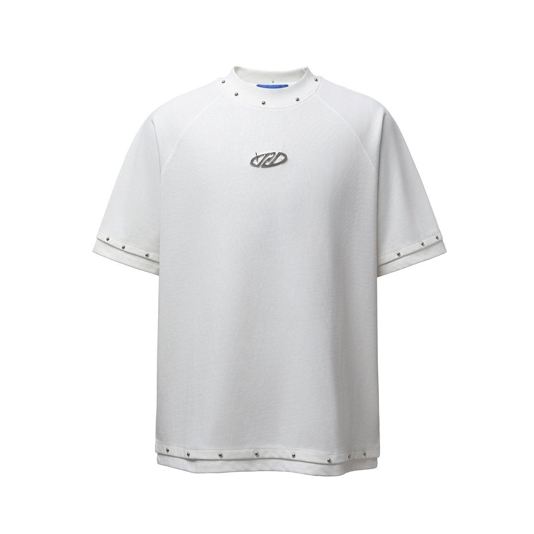 Studs Raglan Short Sleeve T-Shirt