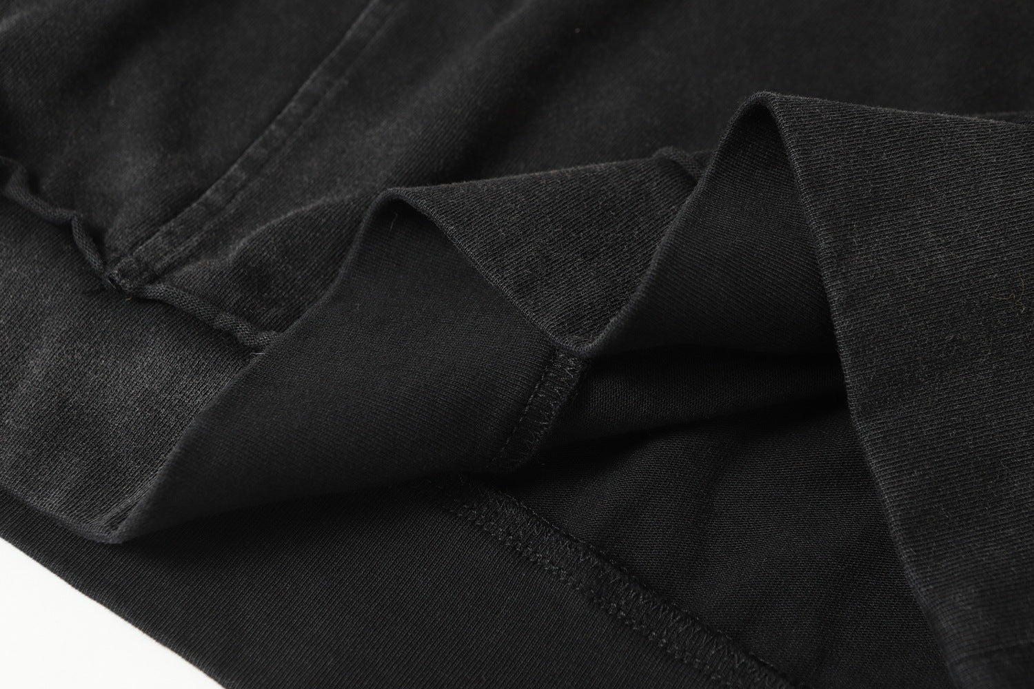 Washed Raw Hem Short Sleeve T-Shirt