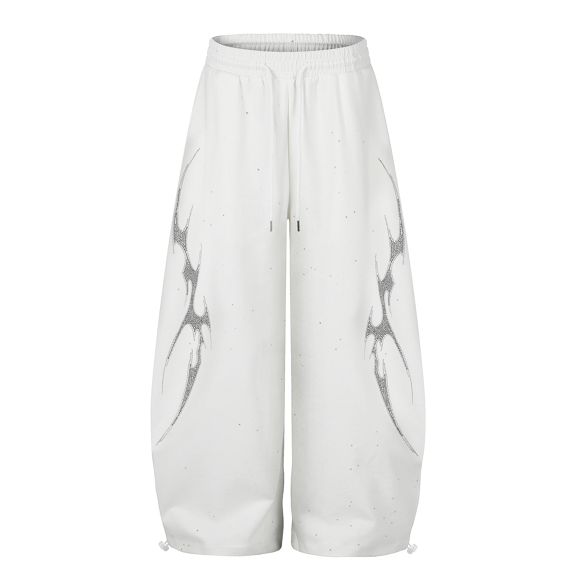 Tribal Print Drawstring Wide Leg Sweatpants
