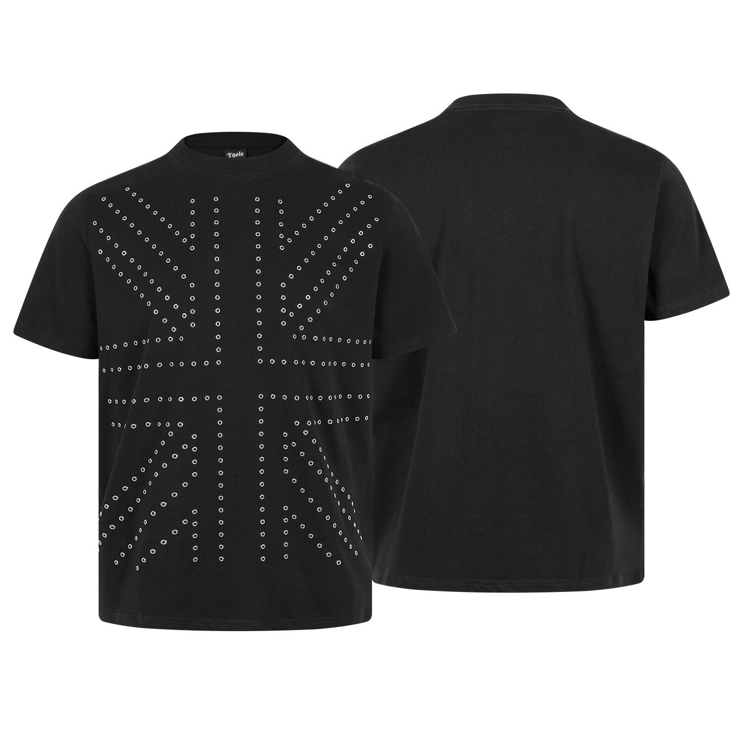 Studs Cross Short Sleeve T-Shirt
