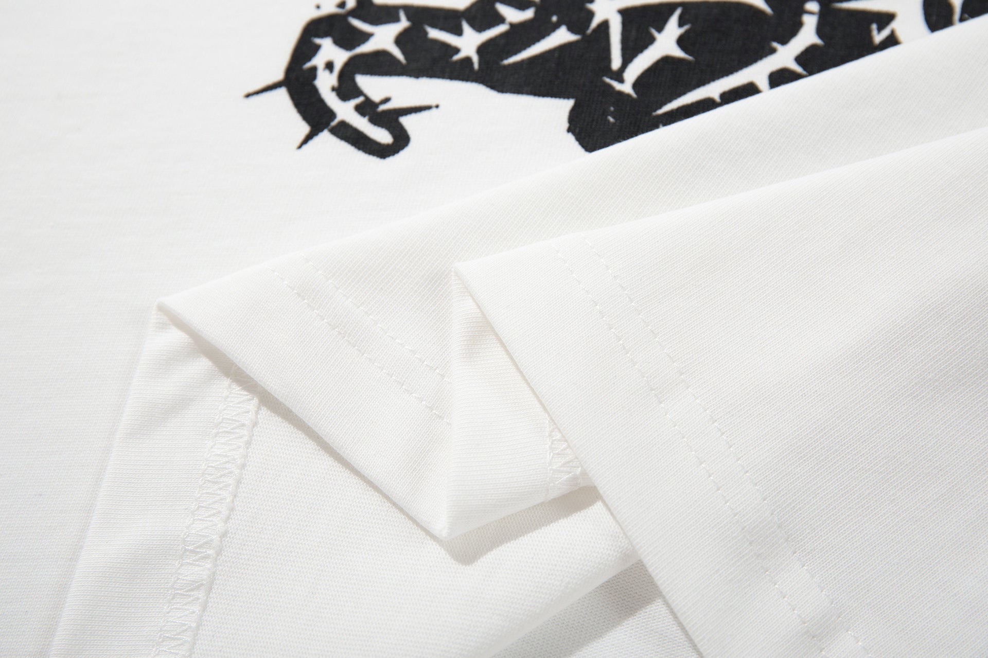 Stud Cat Print Short Sleeve T-Shirt