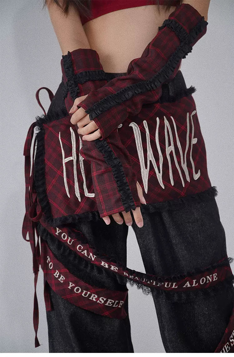 Plaid Arm Warmers