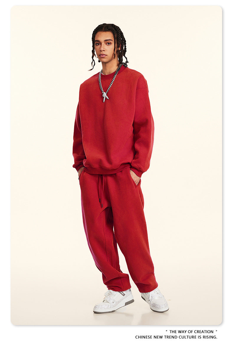 Fleece Lining Oversize Sweatshirt