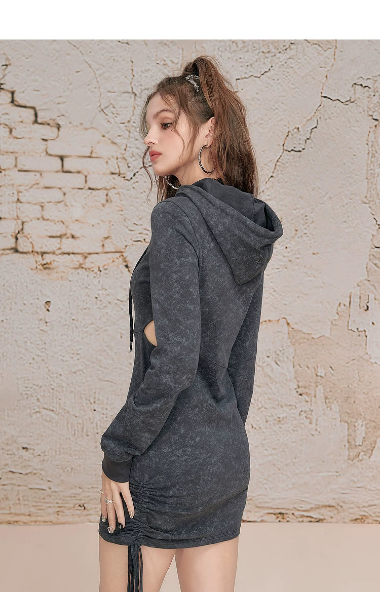 Hooded Slim Knit Dress