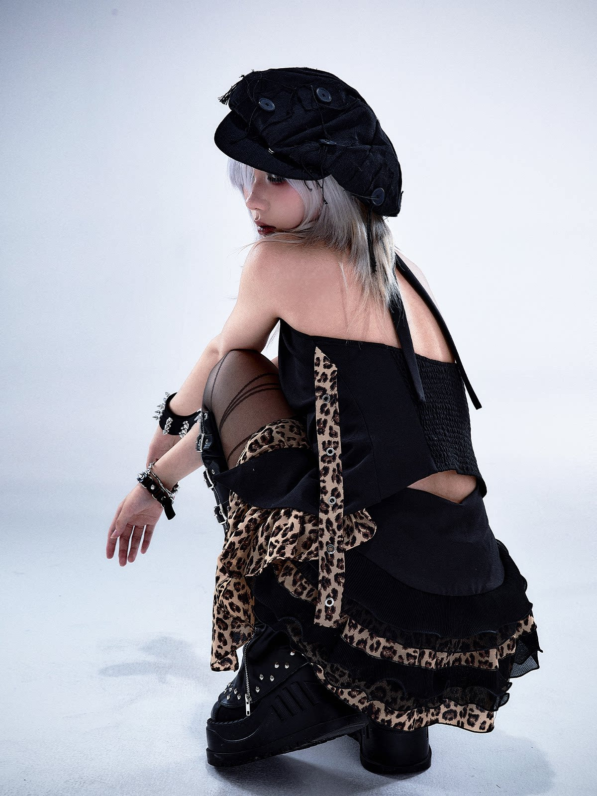 Leopard Print Halter Vest