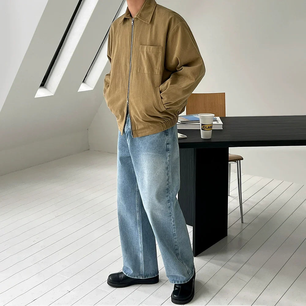 Lapel Zipper Jacket