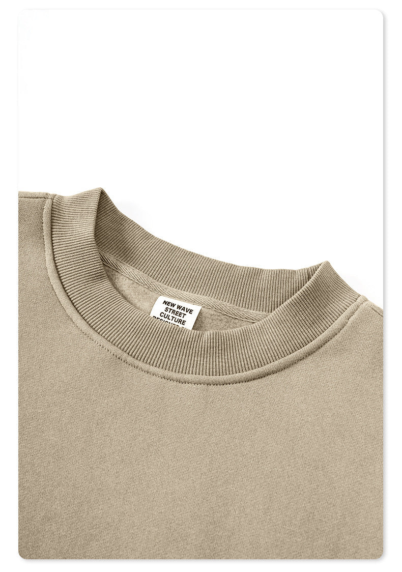 Fleece Lining Oversize Sweatshirt