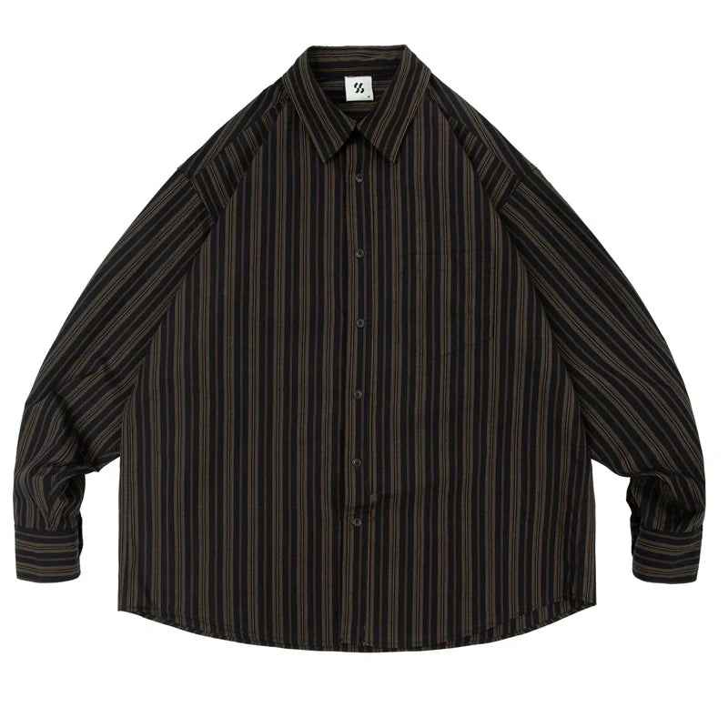 Loose Stripe Long Sleeve Shirt