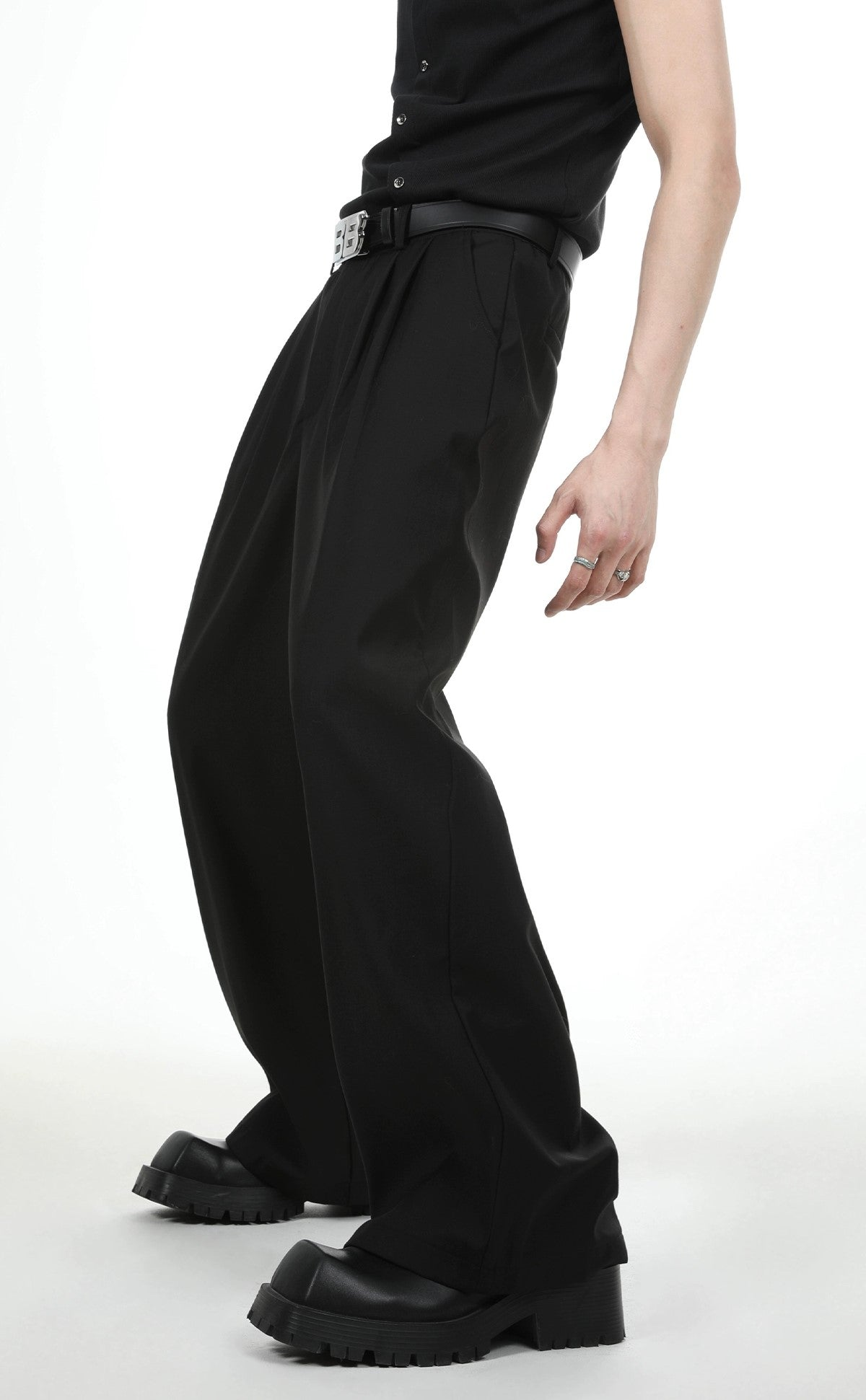 Oversize Double Tailored Jacket & Wide-leg Trousers Setup