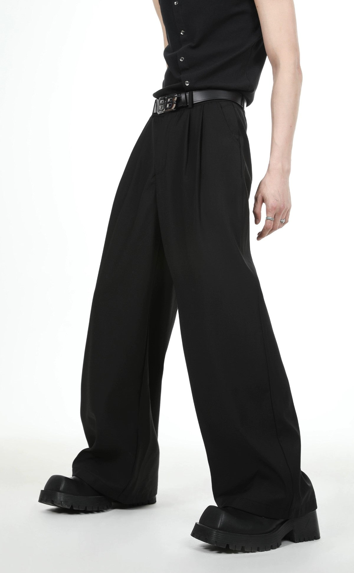 Oversize Double Tailored Jacket & Wide-leg Trousers Setup