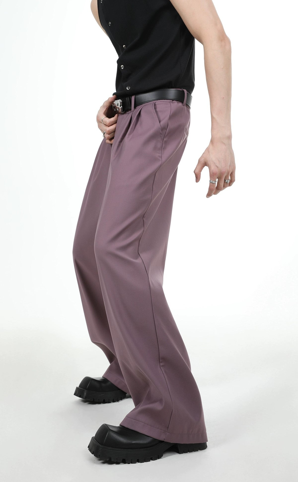 Oversize Double Tailored Jacket & Wide-leg Trousers Setup