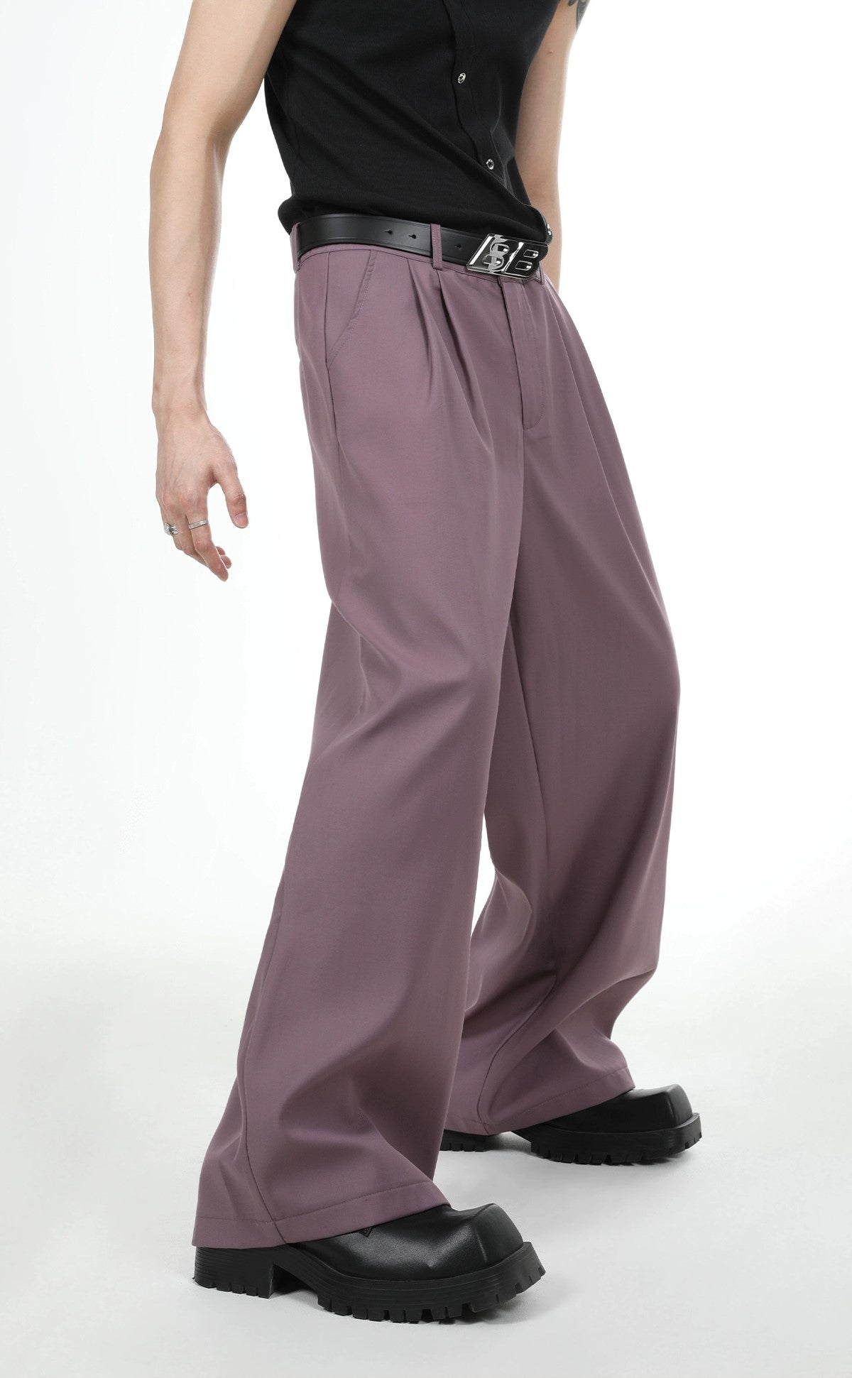 Oversize Double Tailored Jacket & Wide-leg Trousers Setup