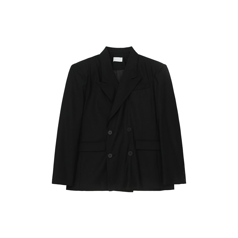 Oversize Double Tailored Jacket & Wide-leg Trousers Setup