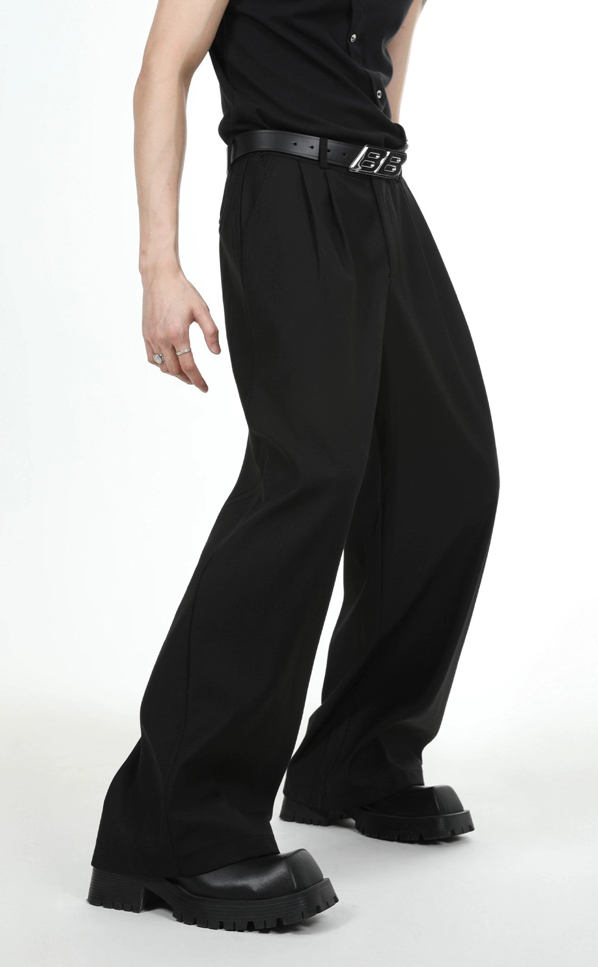 Oversize Double Tailored Jacket & Wide-leg Trousers Setup