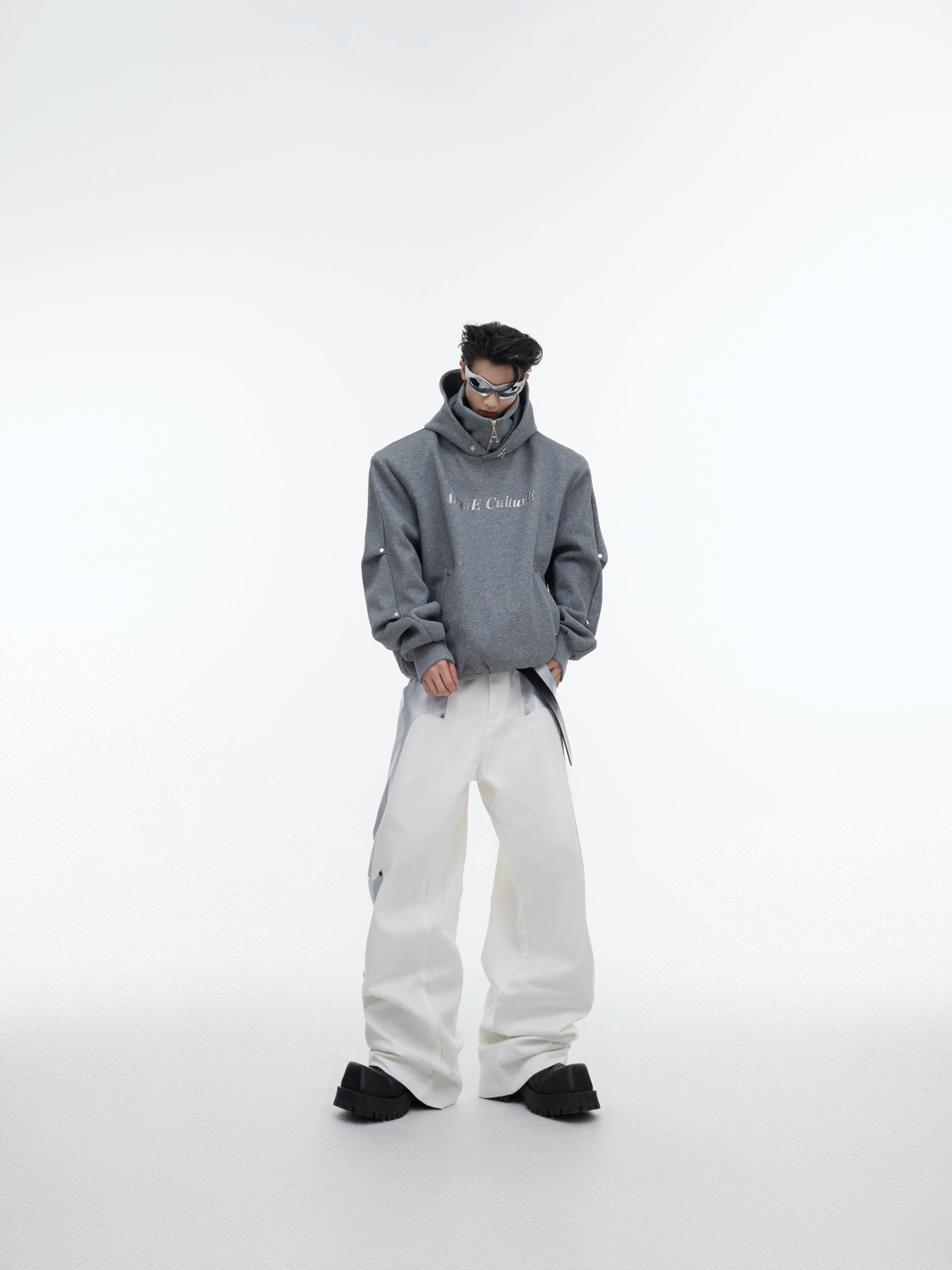 Oversize Double-layer High-collar Hoodie