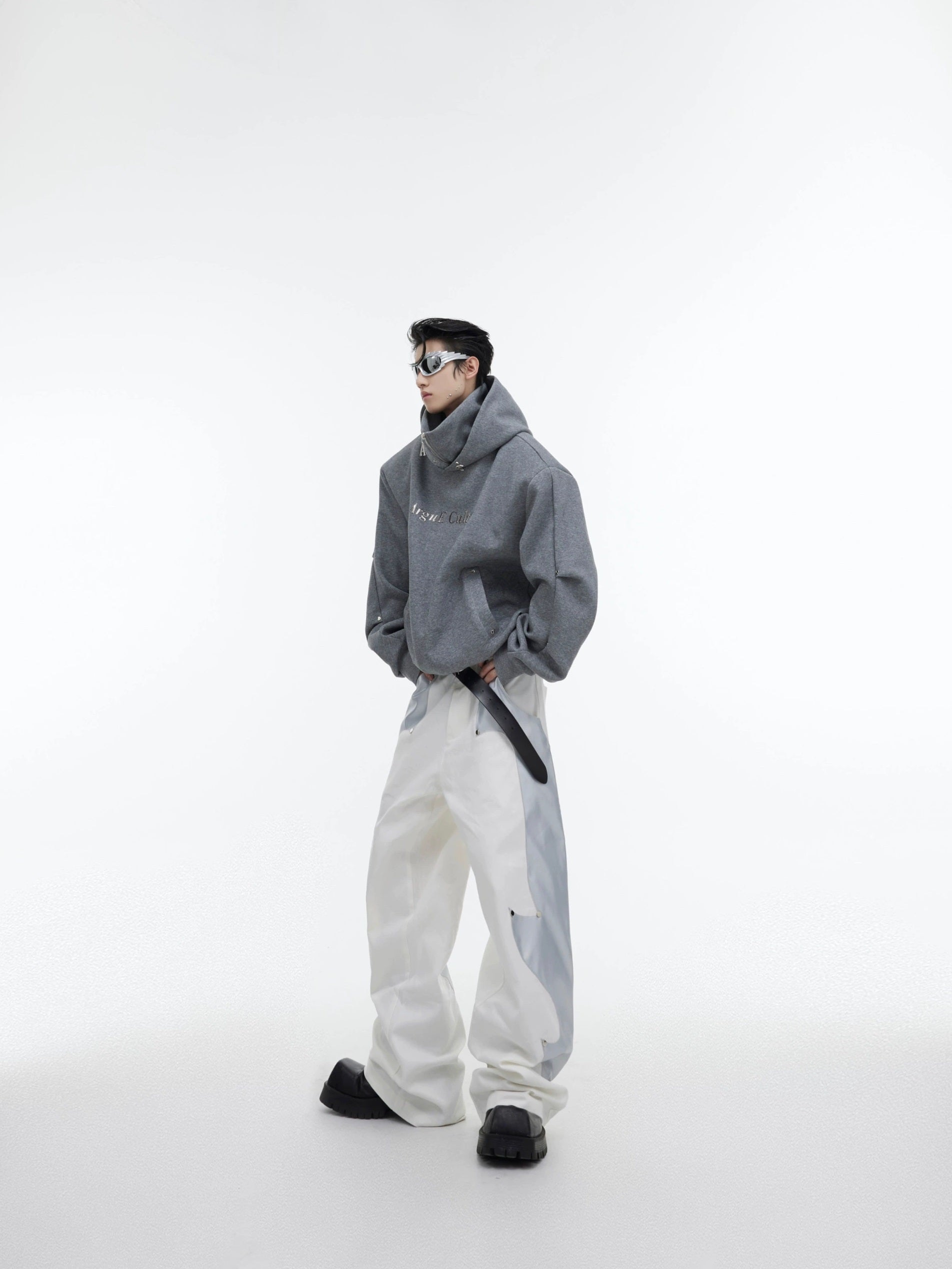 Oversize Double-layer High-collar Hoodie