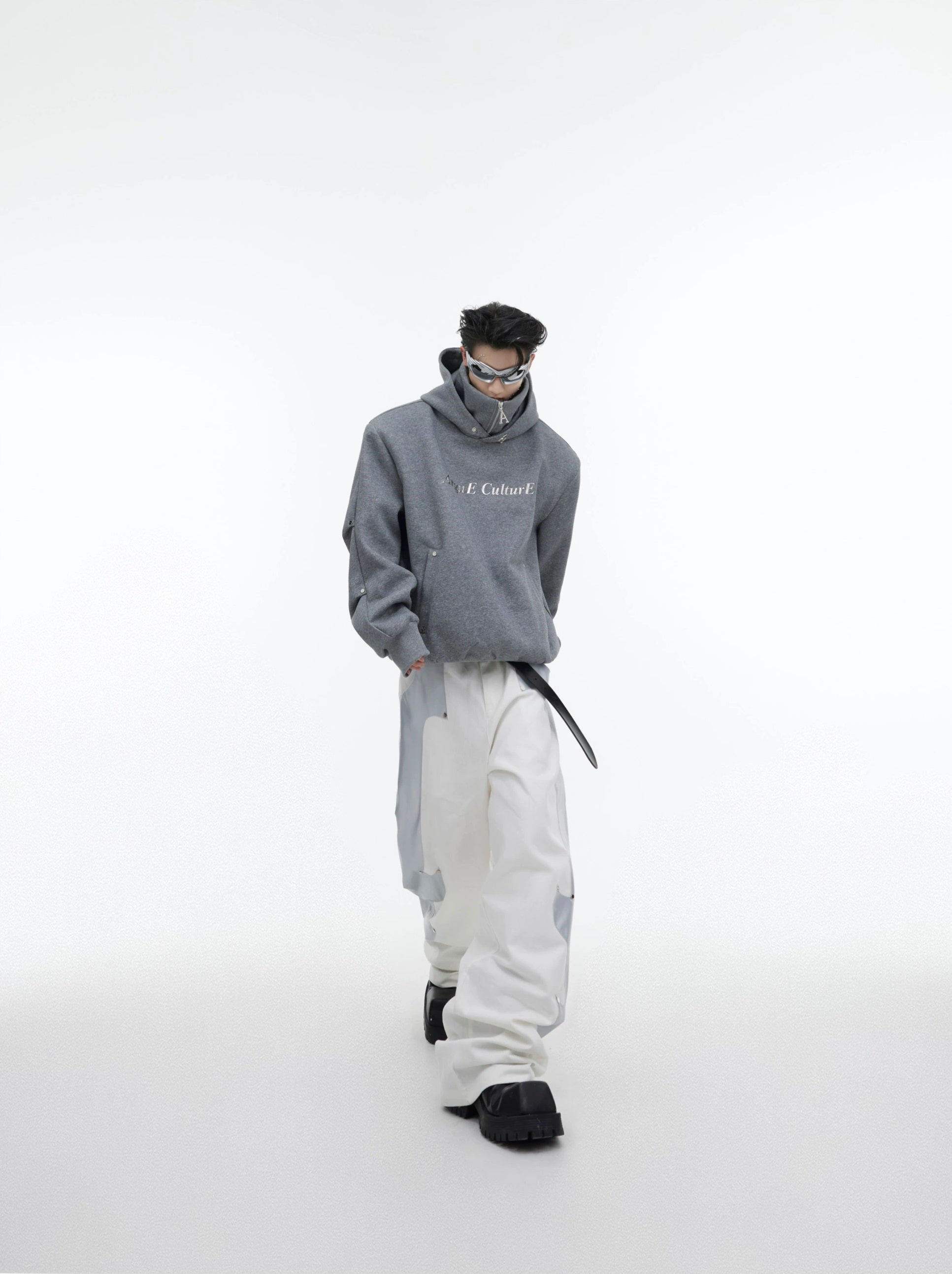 Oversize Double-layer High-collar Hoodie