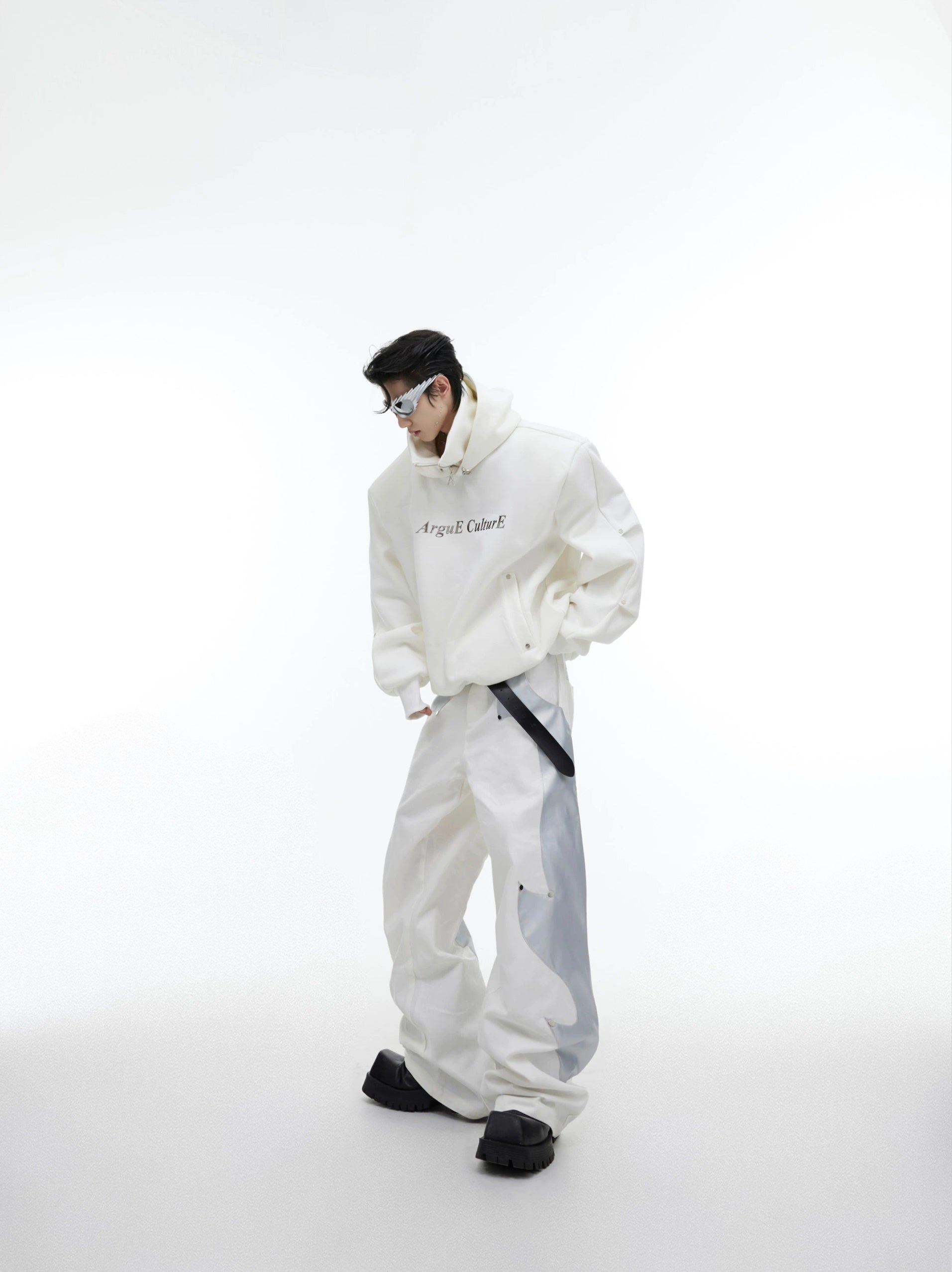 Oversize Double-layer High-collar Hoodie