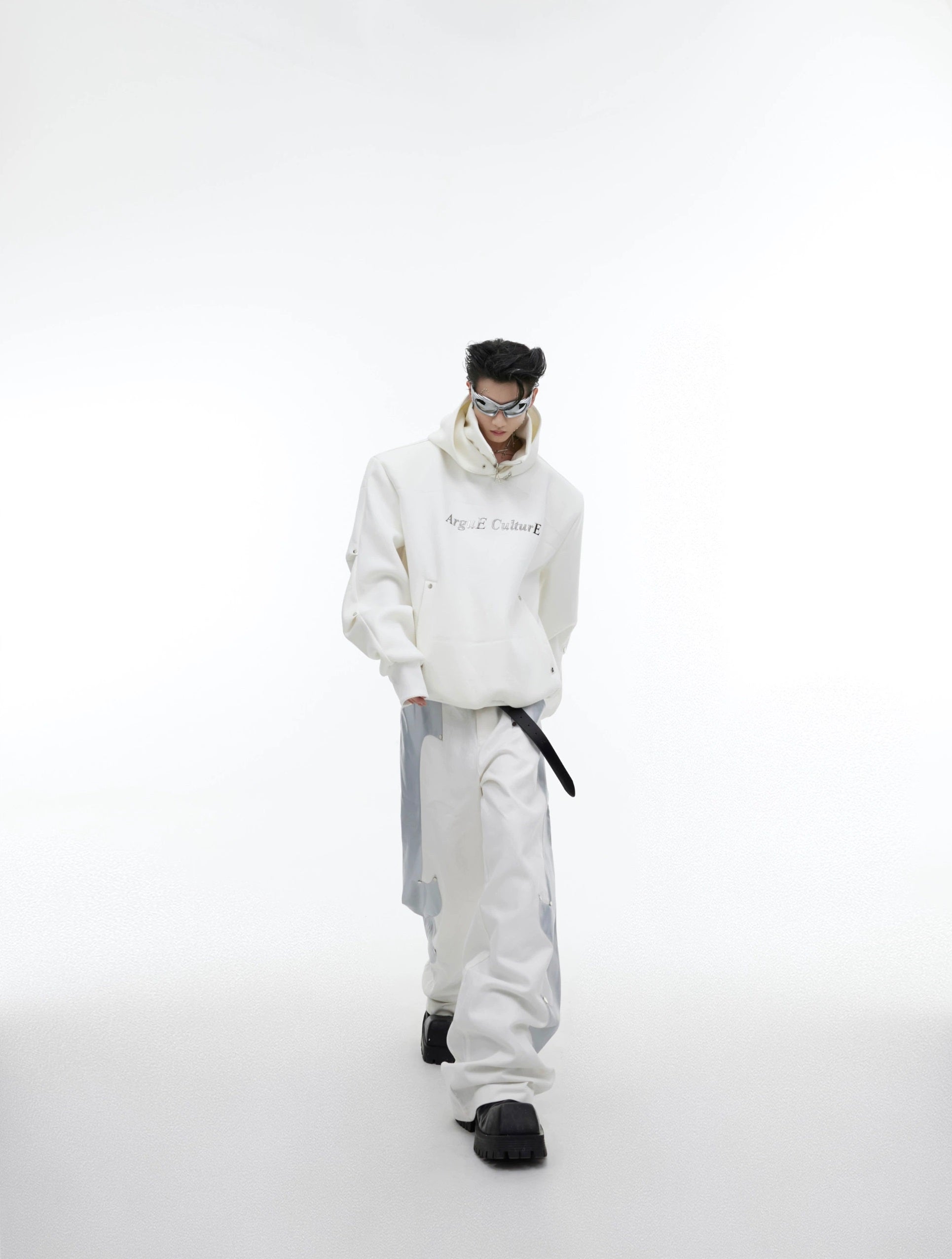 Oversize Double-layer High-collar Hoodie