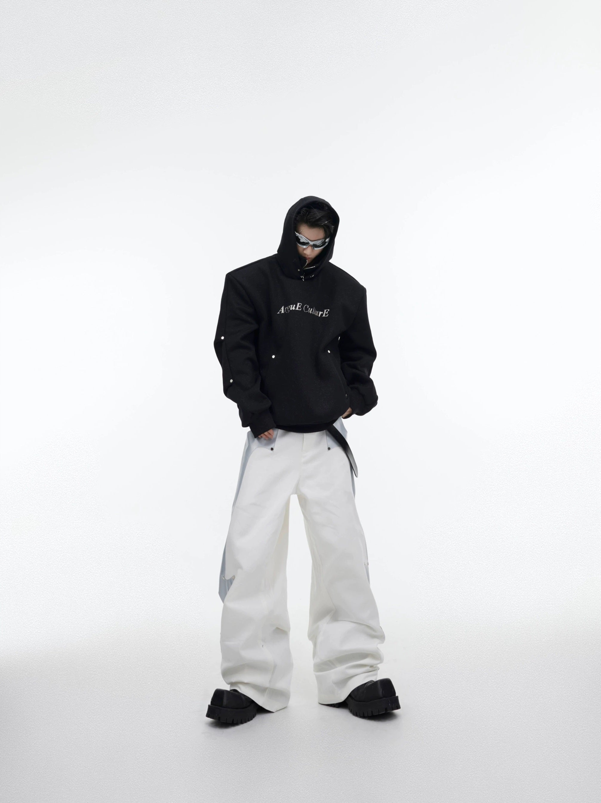Oversize Double-layer High-collar Hoodie