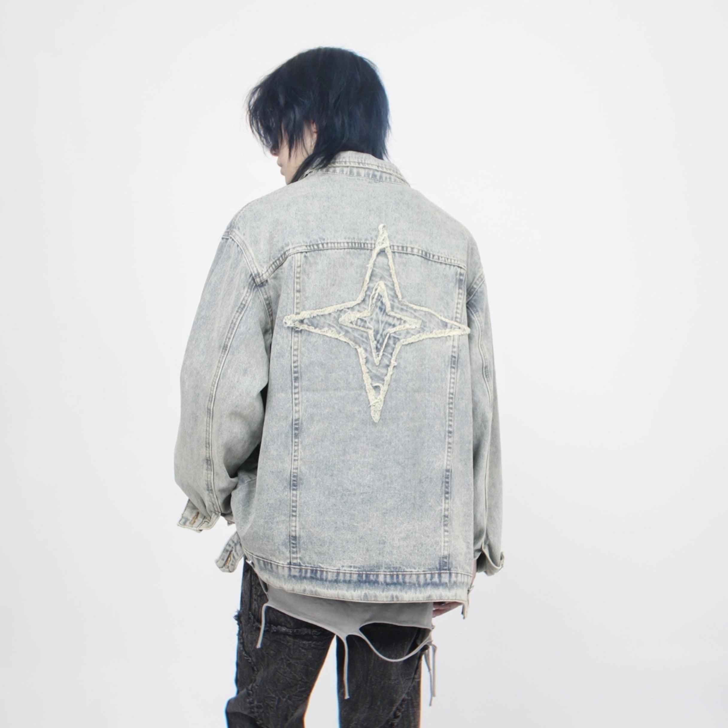 Oversize Embroidery Denim Jacket